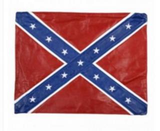 Confederate Rebel Leather Flag Bandiera "Sudista"